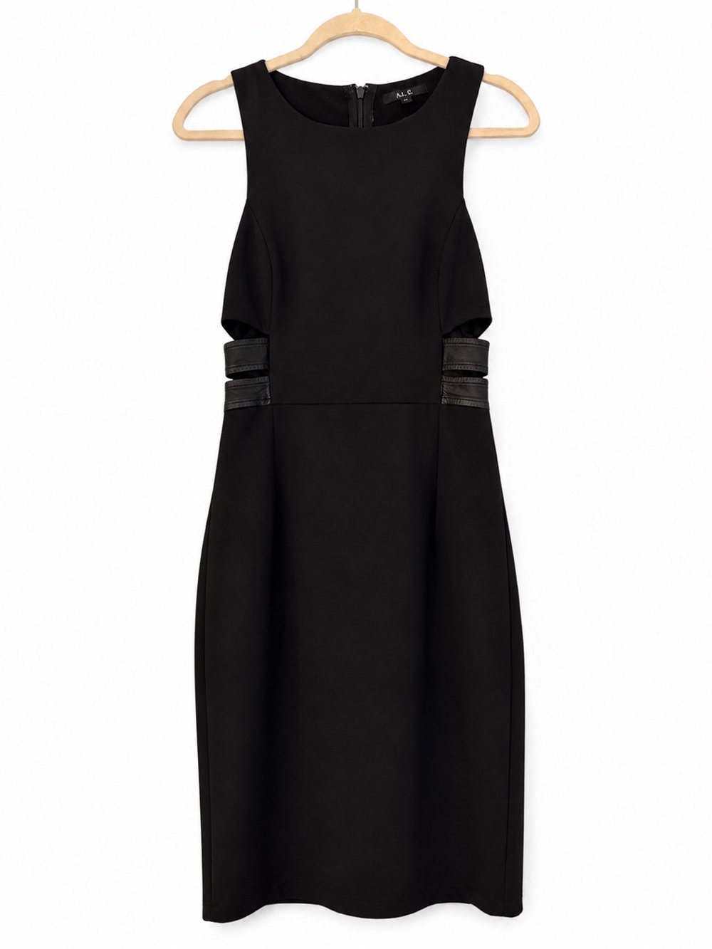 Alt. B Black Cutout Bodycon Midi Dress – Size Medium